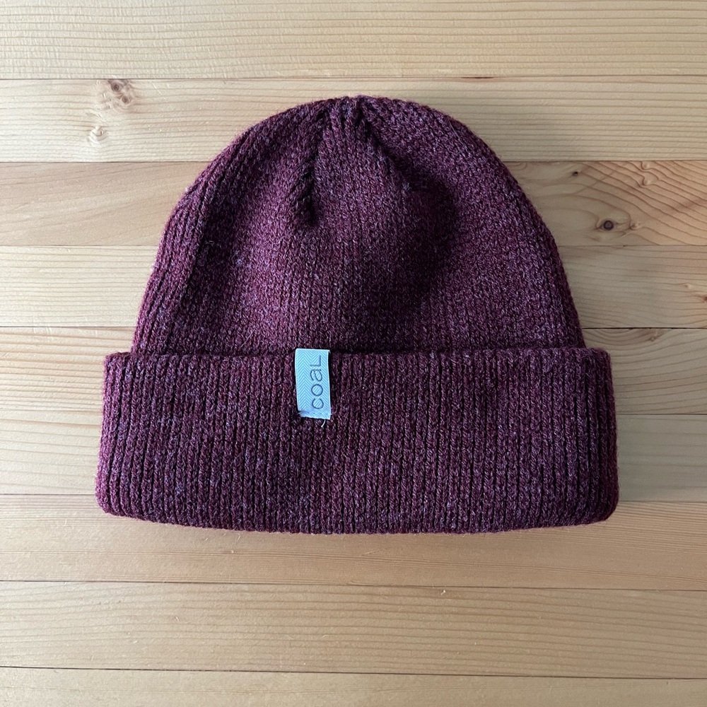 Coal Maroon Frena Thick Cuff Knit Beanie Toque New without Tags